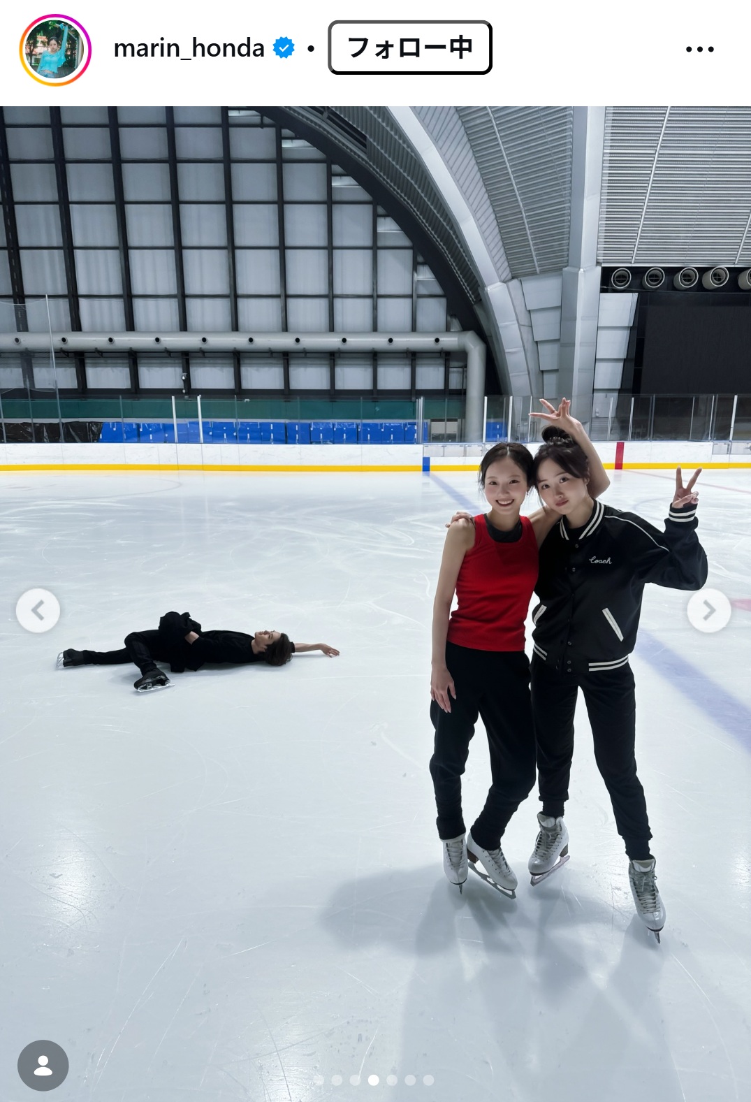 本田真凜のインスタグラムから