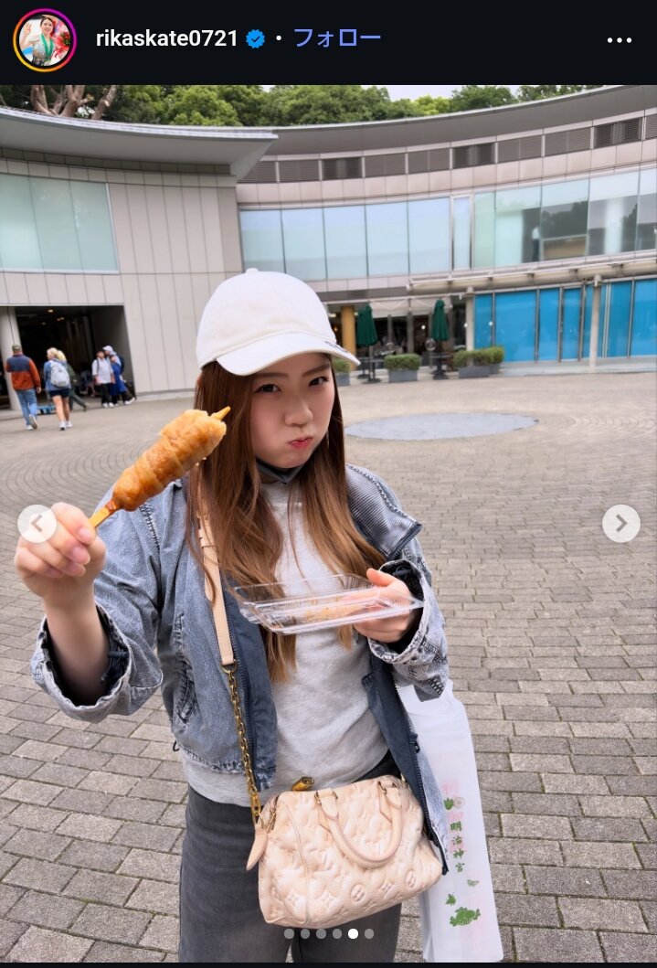 紀平梨花の投稿（本人のインスタグラムから）