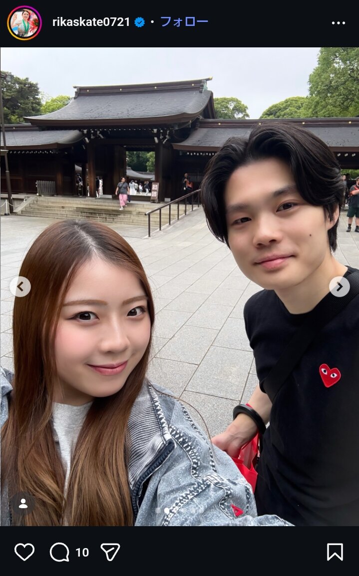 紀平梨花の投稿（本人のインスタグラムから）