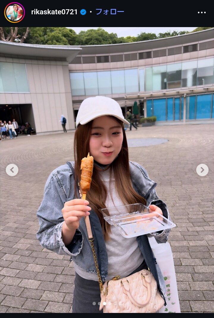 紀平梨花の投稿（本人のインスタグラムから）