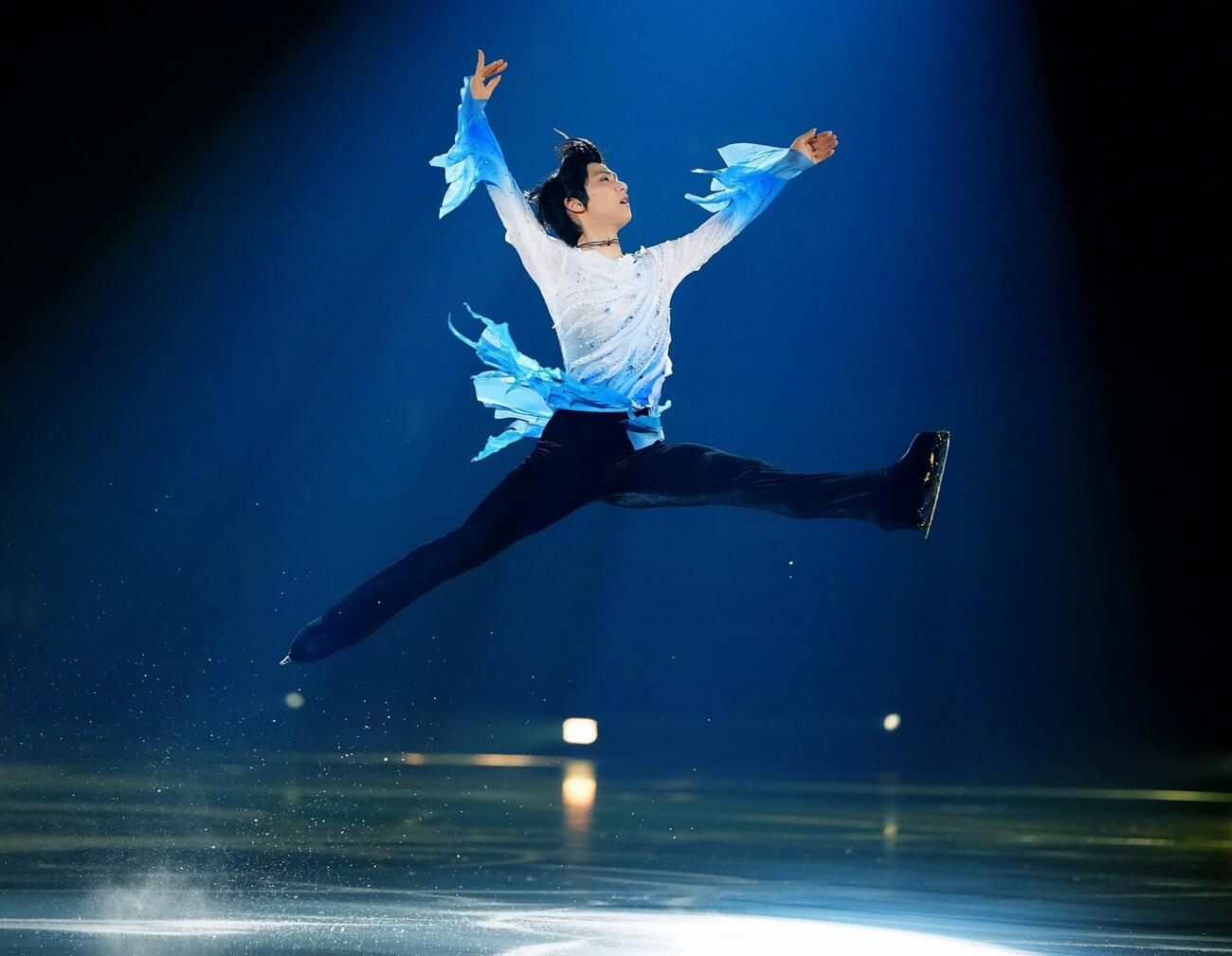 羽生結弦さん×NHK東日本大震災15年震災伝承ソング「幾重」　コラボ企画　演技する羽生結弦さんⓒNHK