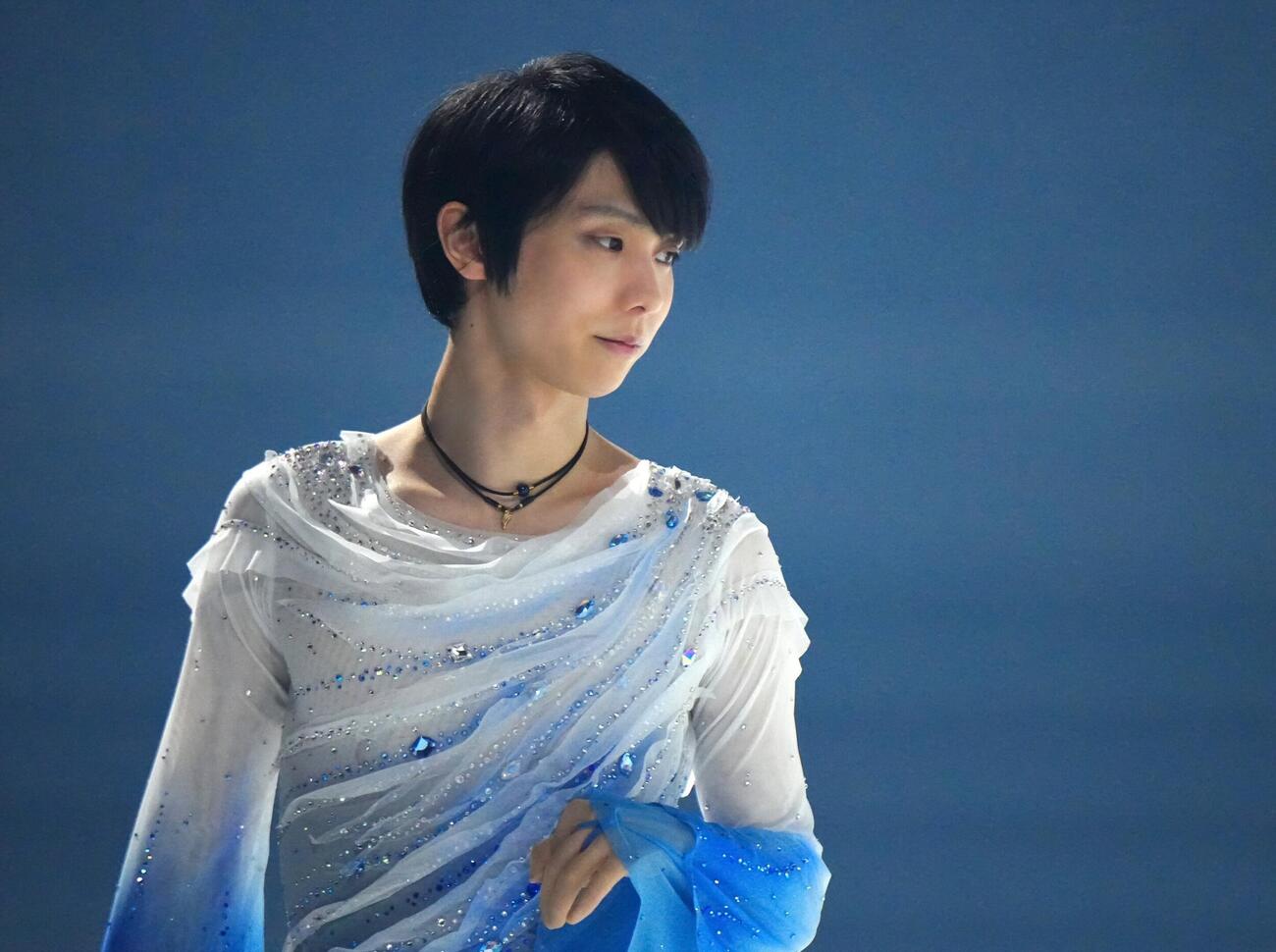 羽生結弦さん×NHK東日本大震災15年震災伝承ソング「幾重」　コラボ企画　演技する羽生結弦さんⓒNHK
