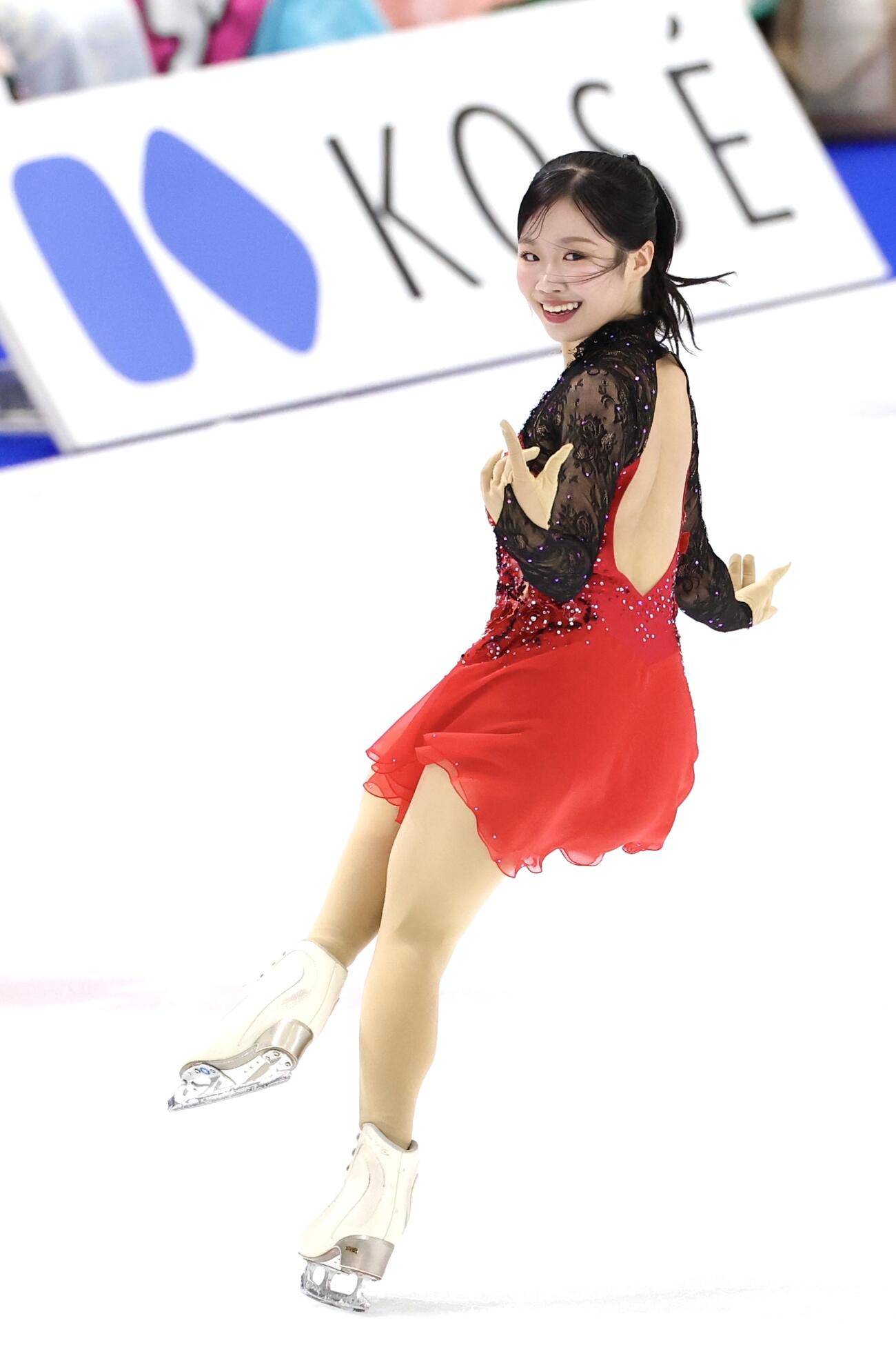 「ドリーム・オン・アイス2026」で華麗な演技を披露する中井亜美（撮影・宮地輝）
