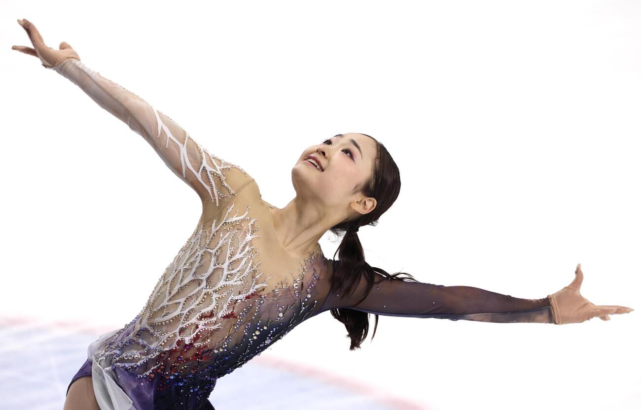 「ドリーム・オン・アイス2026」で華麗な演技を披露する島田麻央（撮影・宮地輝）
