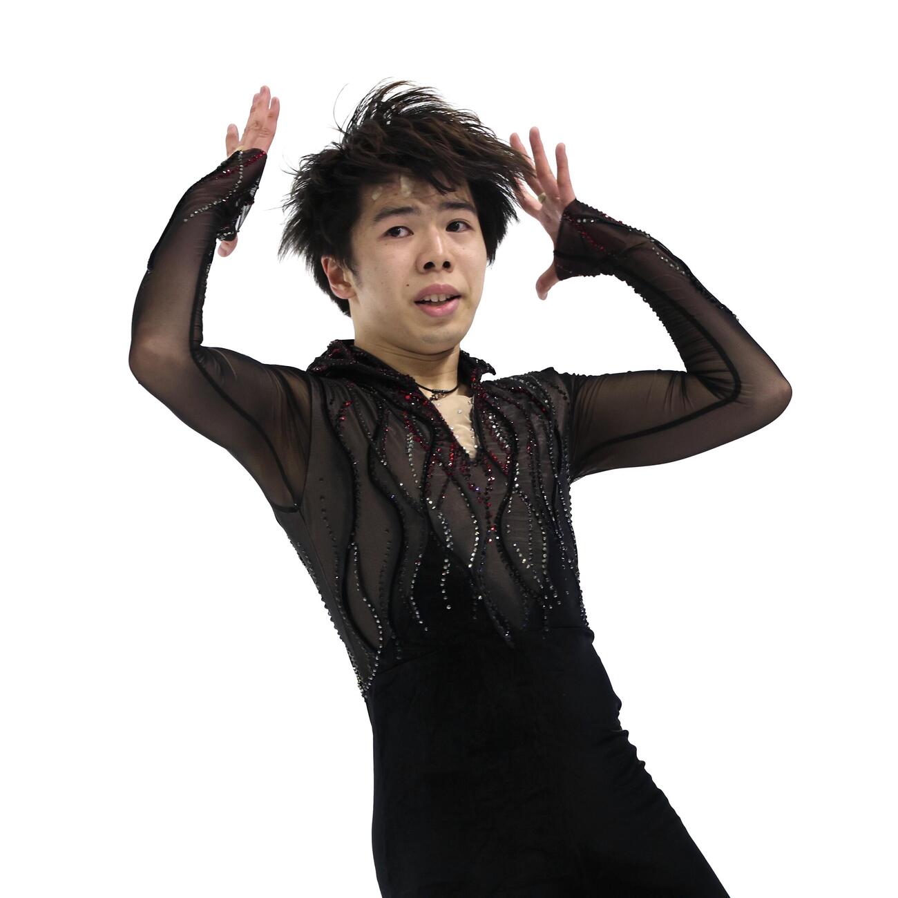 「ドリーム・オン・アイス2026」で華麗な演技を披露する佐藤駿（撮影・宮地輝）