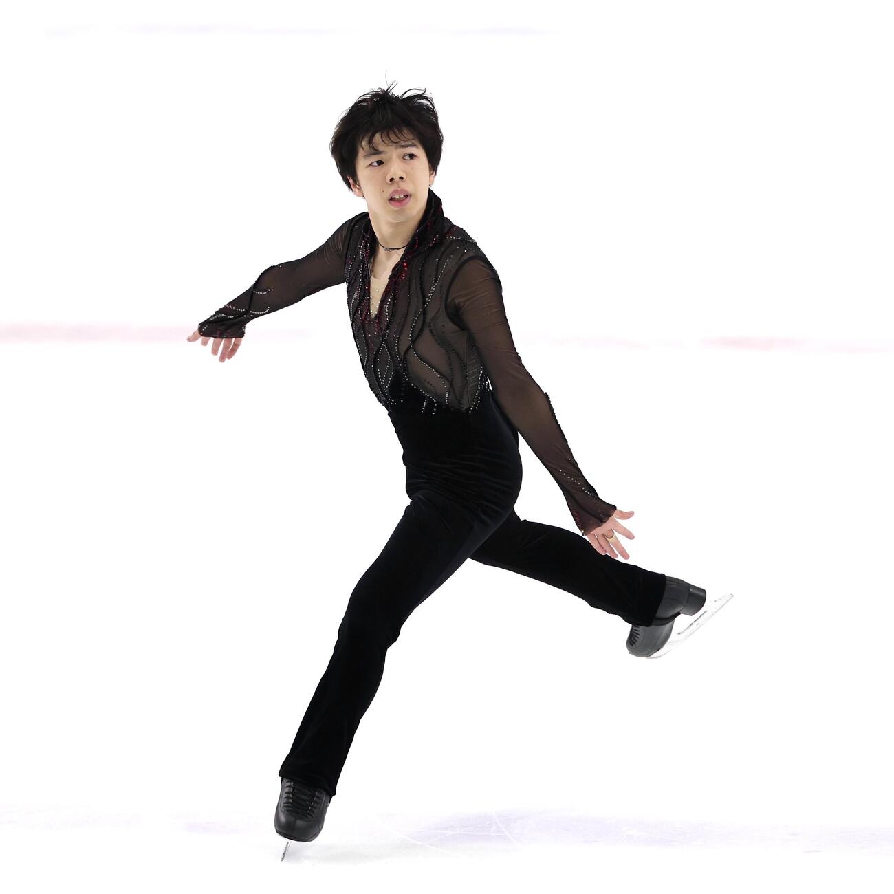 「ドリーム・オン・アイス2026」で華麗な演技を披露する佐藤駿（撮影・宮地輝）