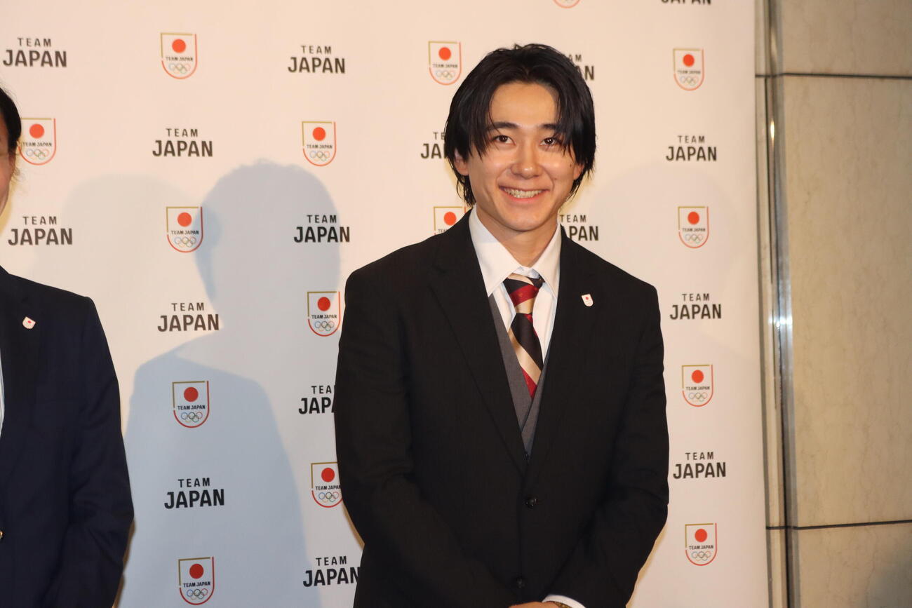 オリンピックコンサートに出席したスノーボードハーフパイプ（HP）男子の戸塚優斗