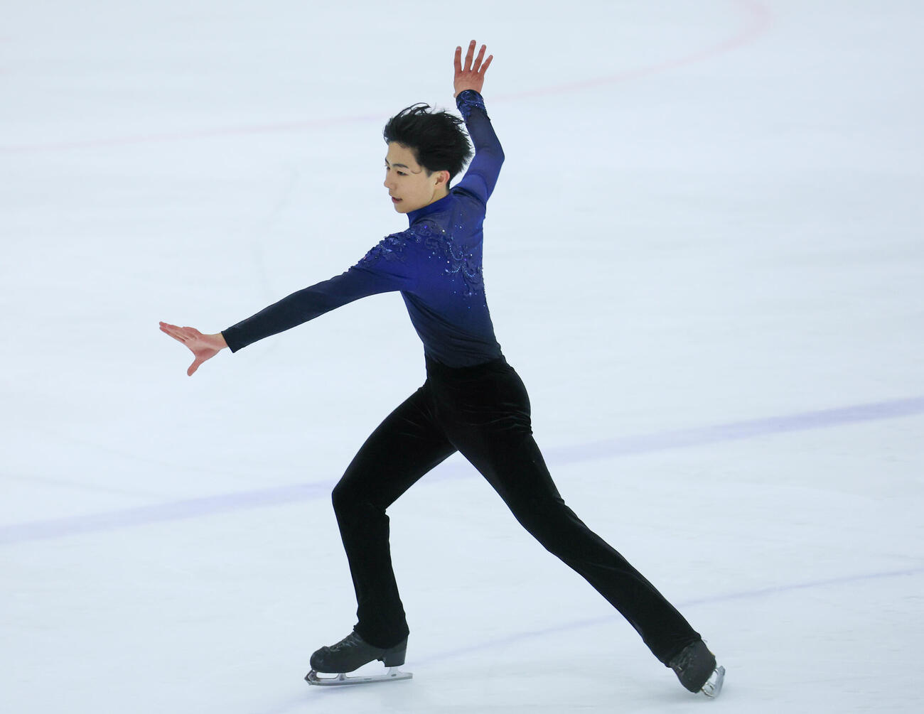 演技を披露する西野太翔（撮影・増田悦実）