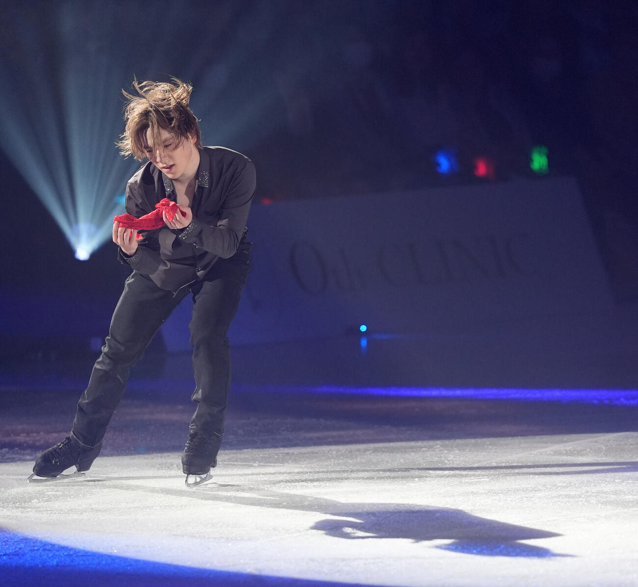 華麗な演技を披露する宇野昌磨（撮影・森本幸一）