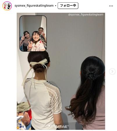 シスメックススケートチームのインスタグラムから