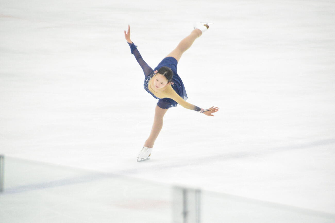 シニア女子フリーで演技する高橋舞
