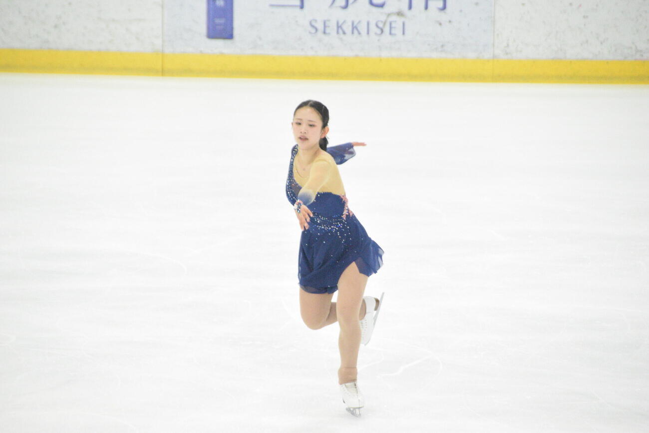 シニア女子フリーで演技する高橋舞