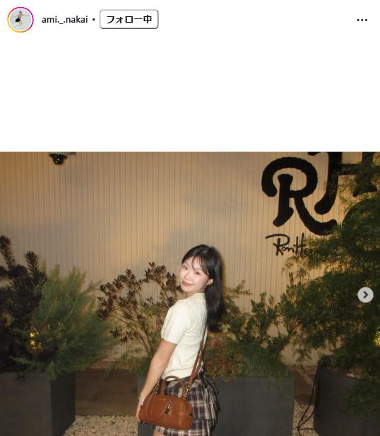 中井亜美のインスタグラムから