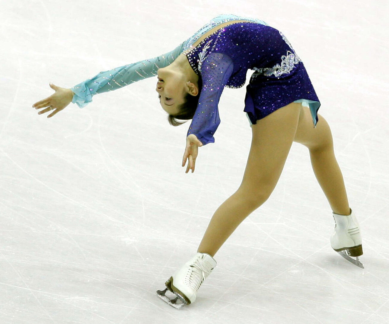 2006年トリノ五輪・フィギュアスケート女子シングルフリー　フリーで演技する荒川静香さん