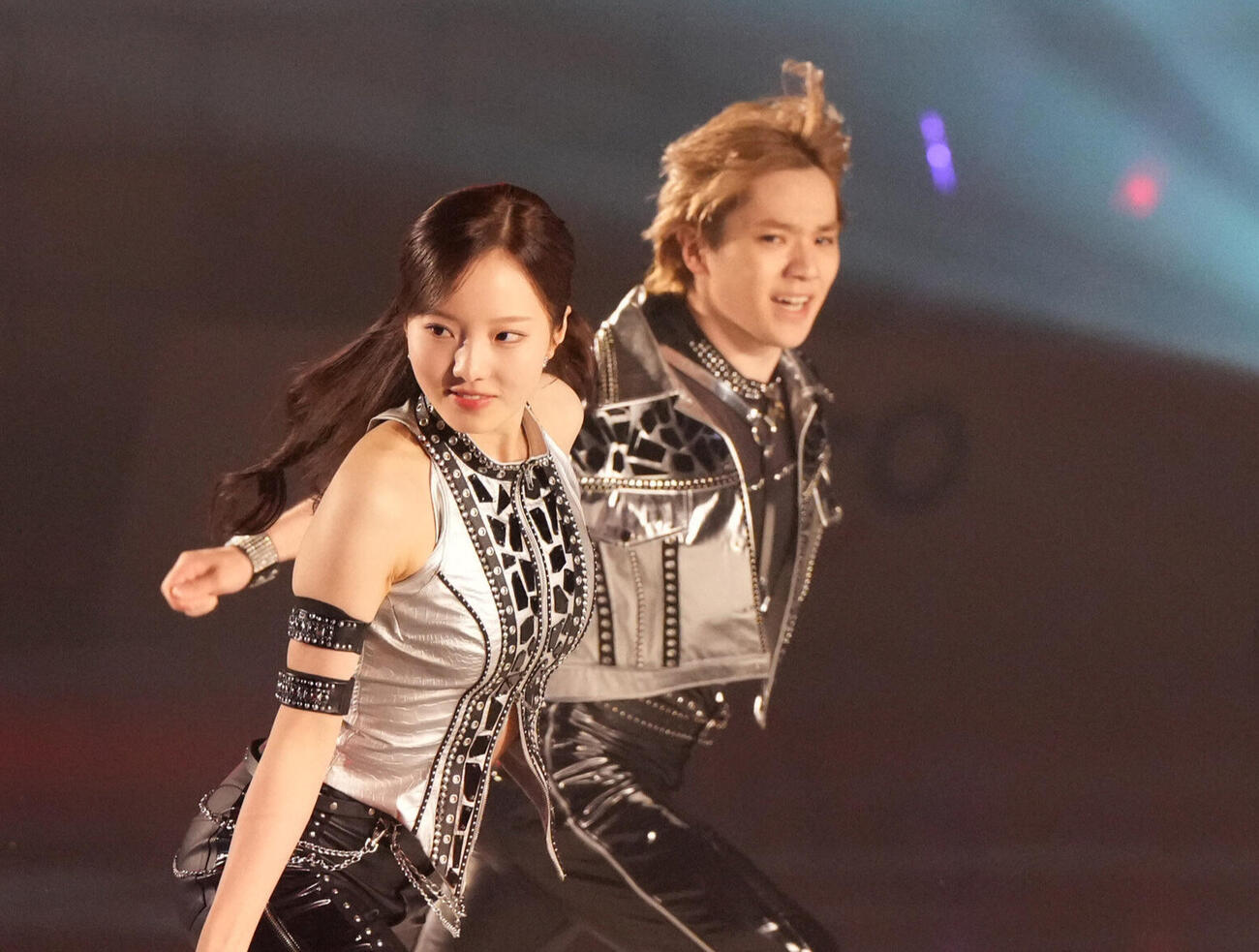 本田真凜（左）と宇野昌磨（2026年7月31日撮影）