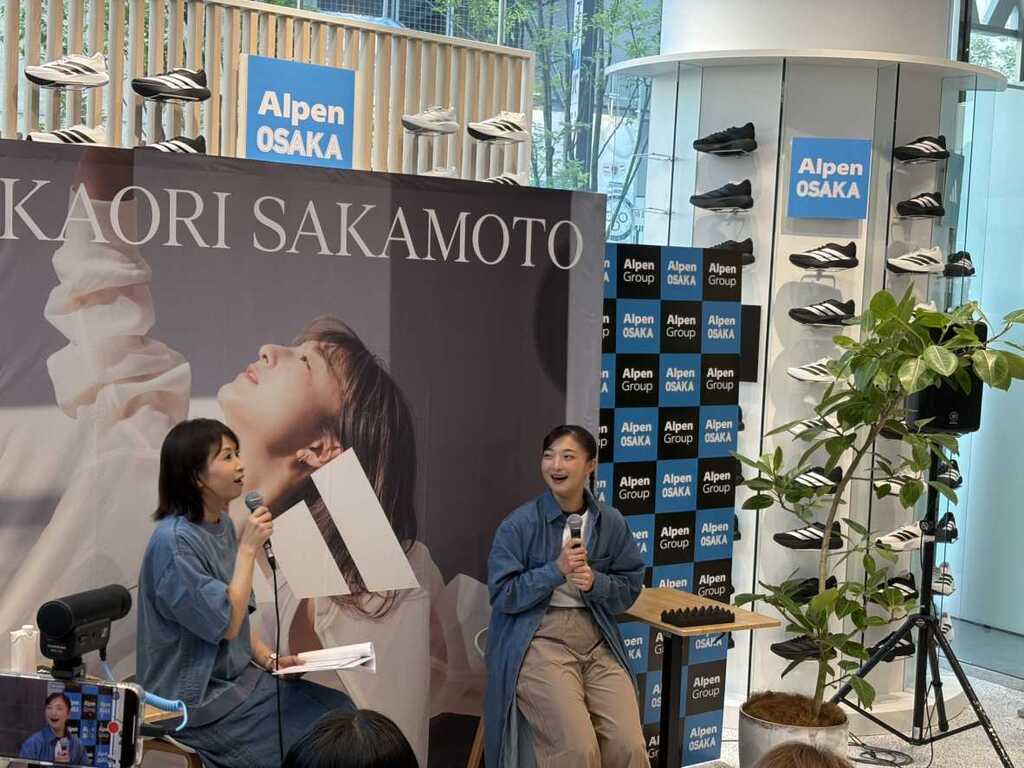アディダスジャパンのトークイベントに参加した坂本花織さん（撮影・永田淳）