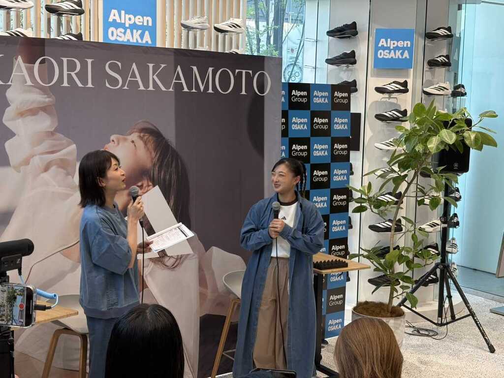 アディダスジャパンのトークイベントに参加した坂本花織さん（撮影・永田淳）