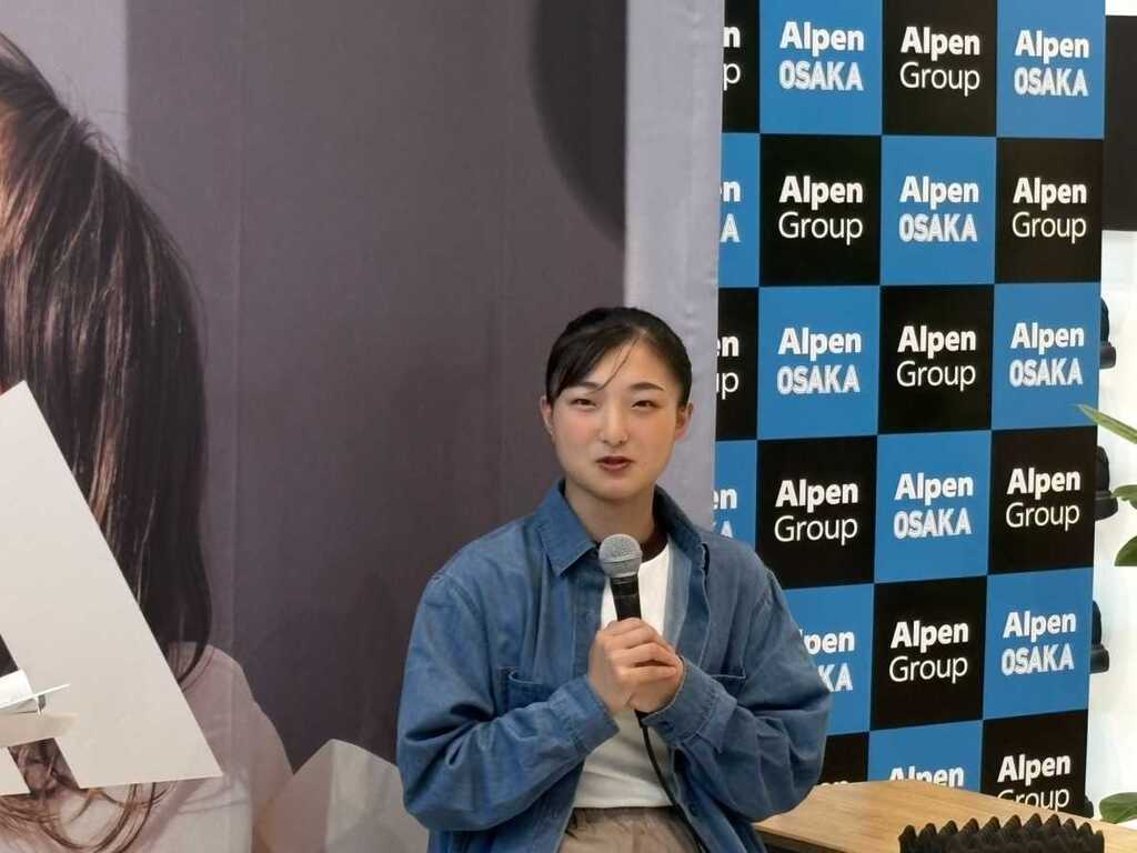 アディダスジャパンのトークイベントに参加した坂本花織さん（撮影・永田淳）