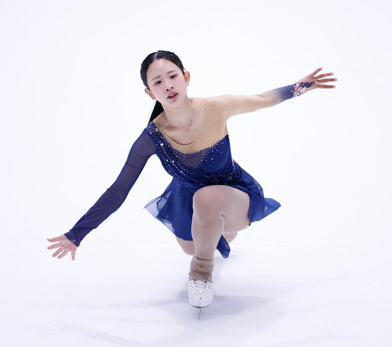 女子フリーで演技をする高橋舞（撮影・山本朝陽）