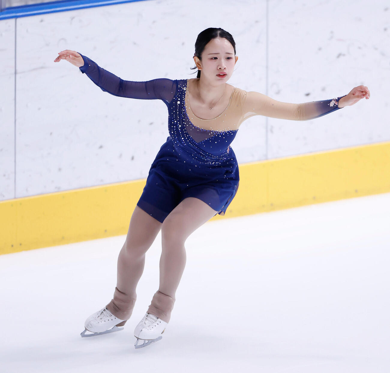 女子フリーで演技をする高橋舞（撮影・山本朝陽）