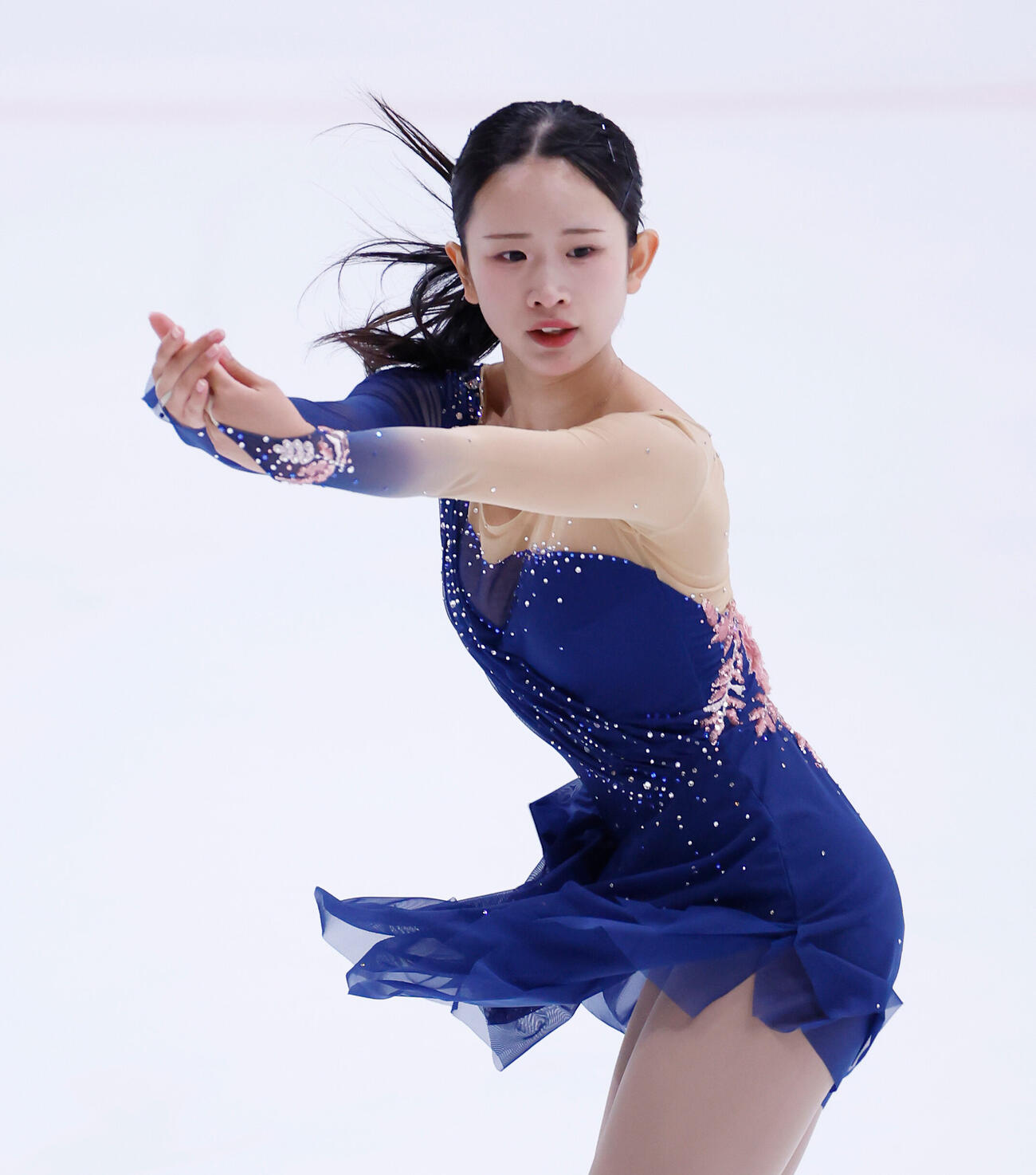 女子フリーで演技をする高橋舞（撮影・山本朝陽）