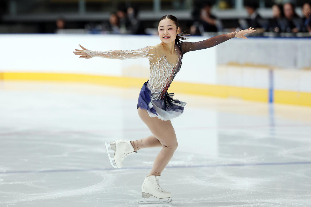 女子SPで華麗な演技を披露する島田麻央（撮影・宮地輝）
