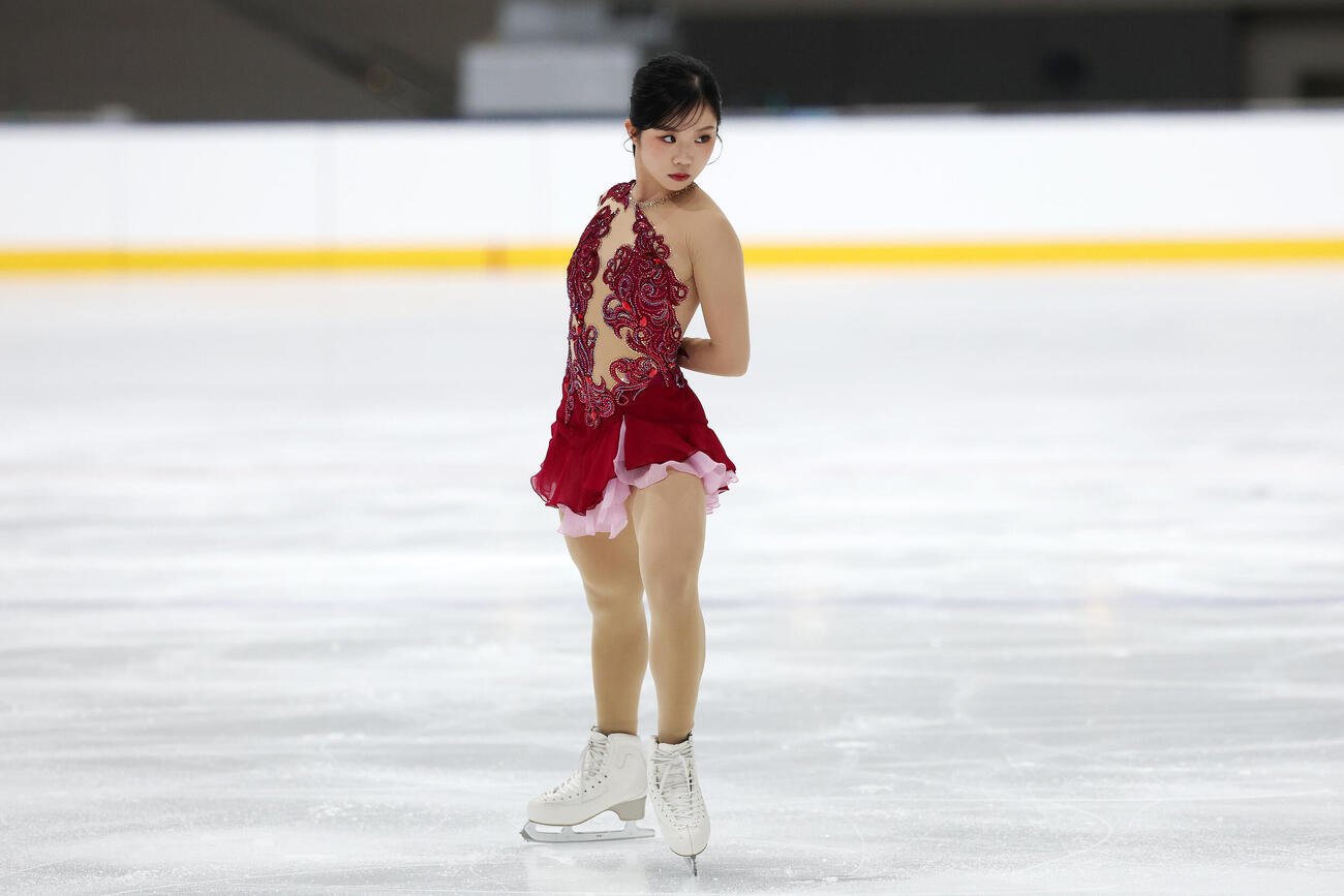 女子SPに臨む中井亜美（撮影・宮地輝）