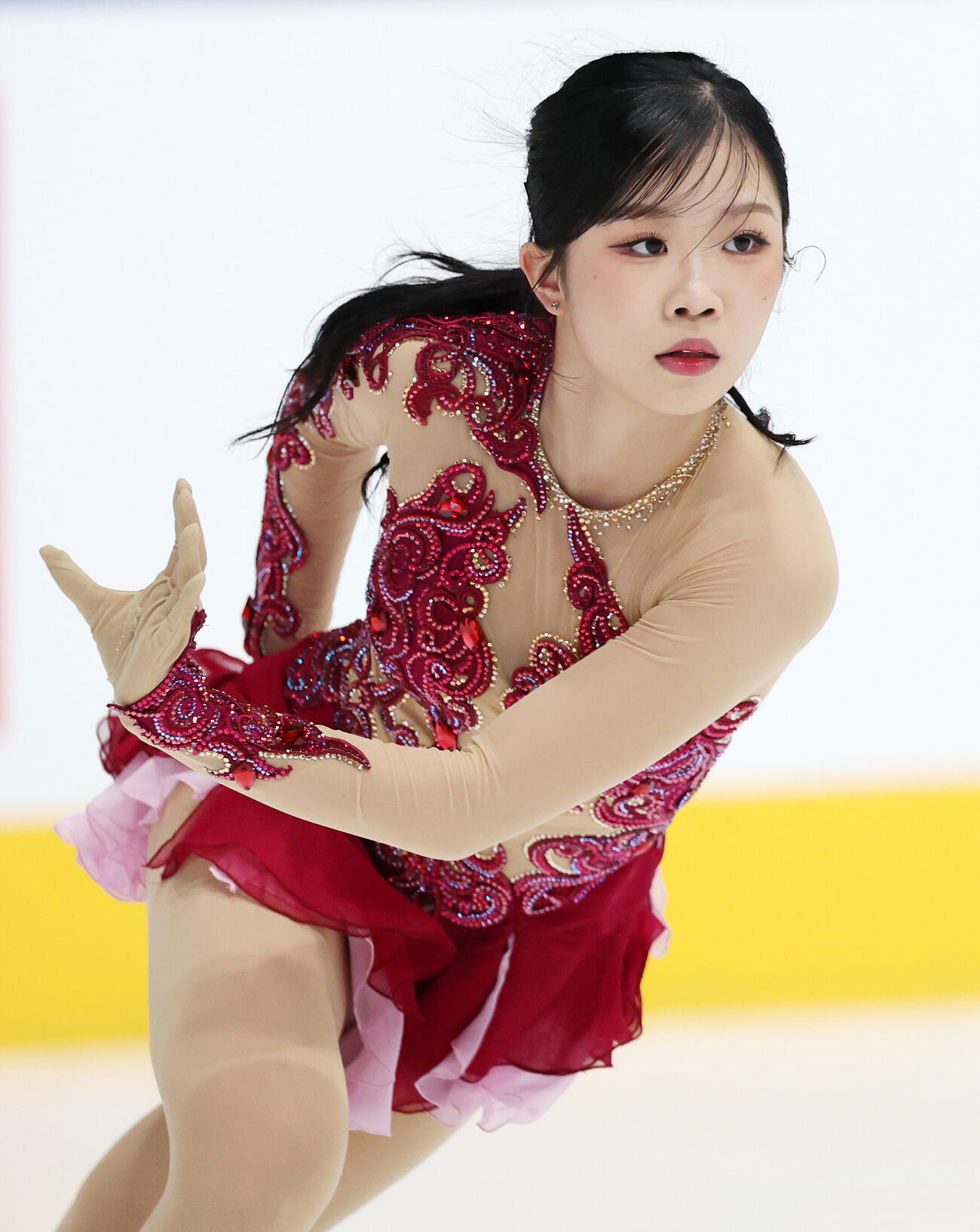 女子SPで華麗な演技を披露する中井亜美（2026年9月4日）