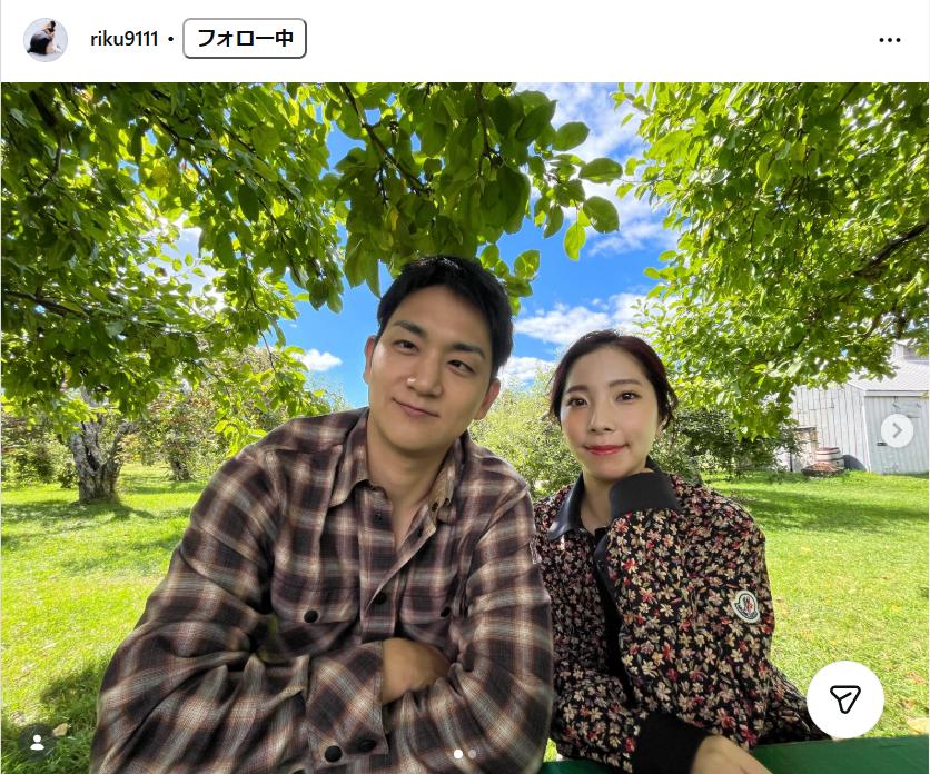 「りくりゅう」こと三浦璃来さん、木原龍一さんのインスタグラムから