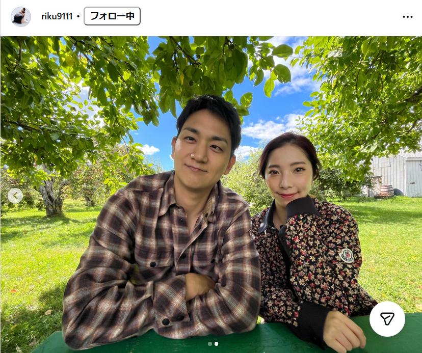 「りくりゅう」こと三浦璃来さん、木原龍一さんのインスタグラムから