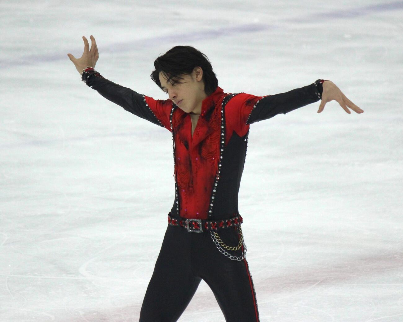 フィギュアスケート関東選手権男子フリーで演技する大島光翔