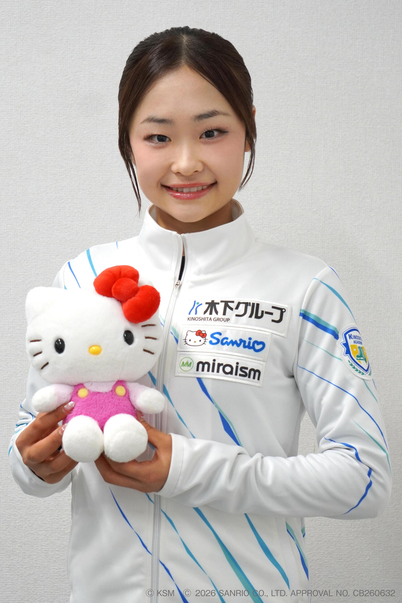 サンリオとスポンサー契約を締結した島田麻央(C)KSM (C)2026 SANRIO CO., LTD. APPROVAL NO. CB260632