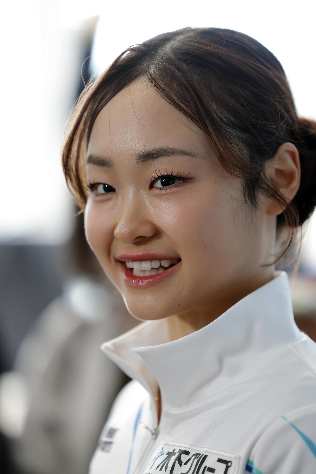 公開練習を終え取材に応じる島田麻央（撮影・前田充）