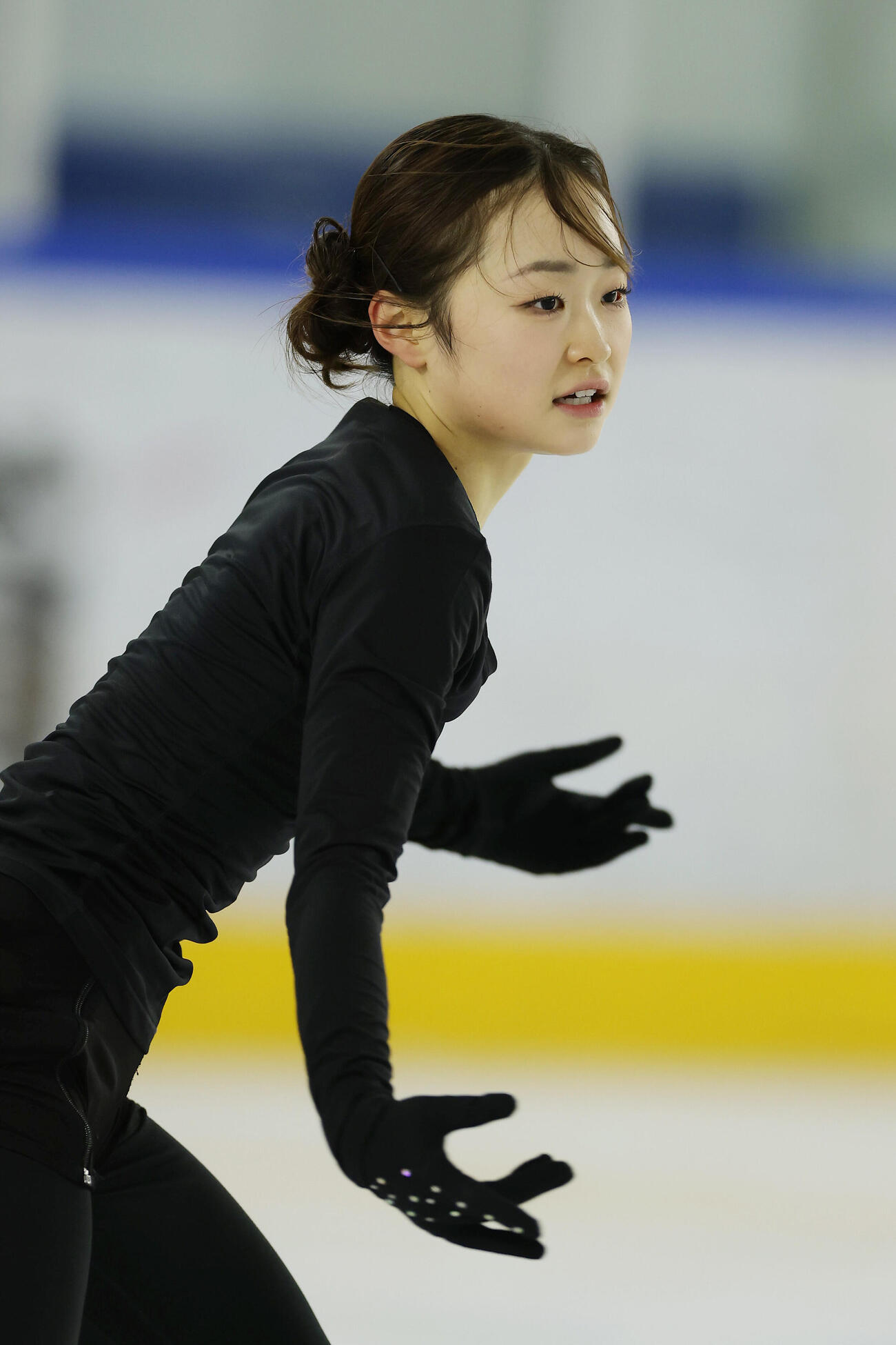 公開練習を行う島田麻央（撮影・前田充）