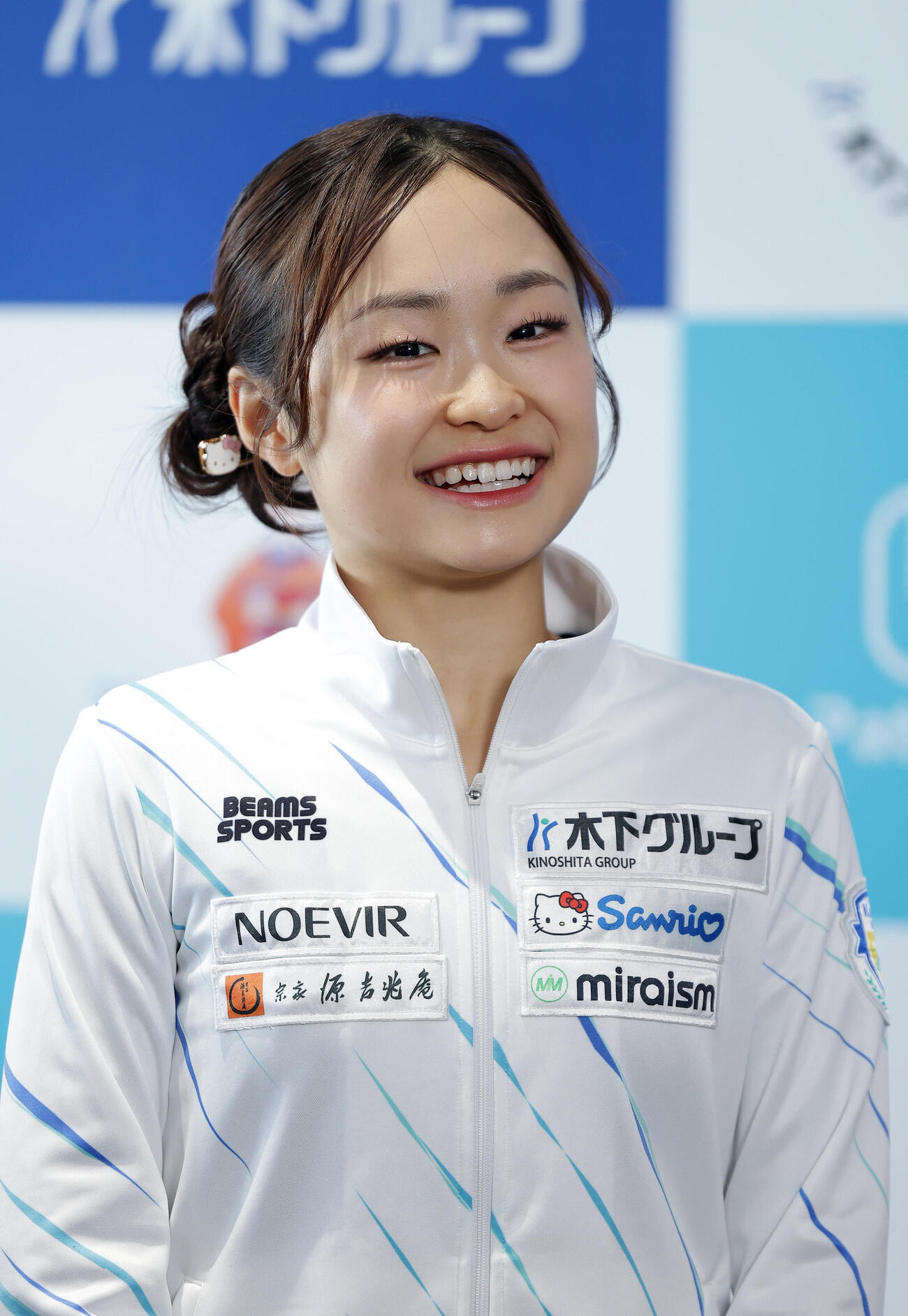 公開練習を終え取材に応じる島田麻央（撮影・前田充）