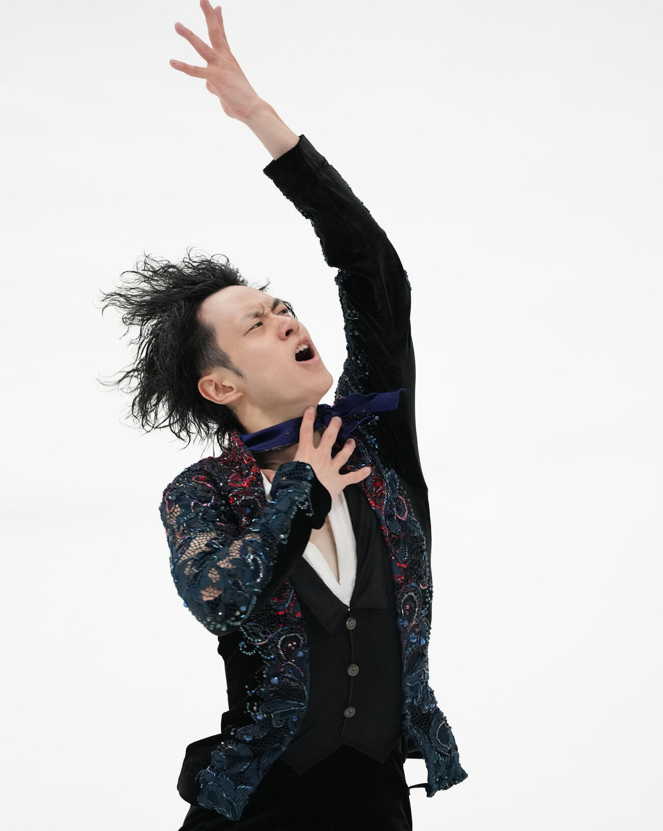 シニア男子フリー　華麗な演技を披露する山本草太（撮影・森本幸一）