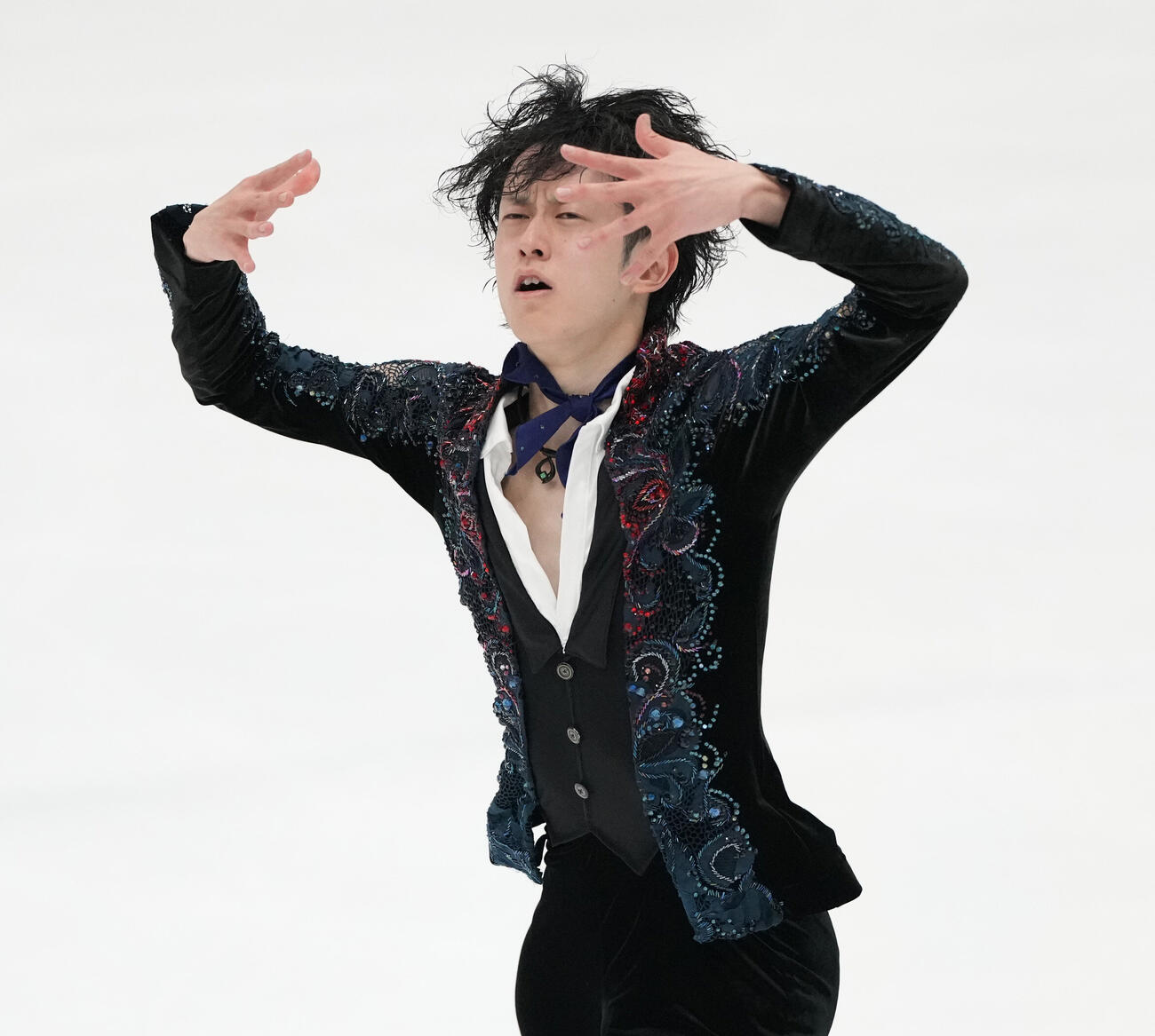 シニア男子フリー　華麗な演技を披露する山本草太（撮影・森本幸一）