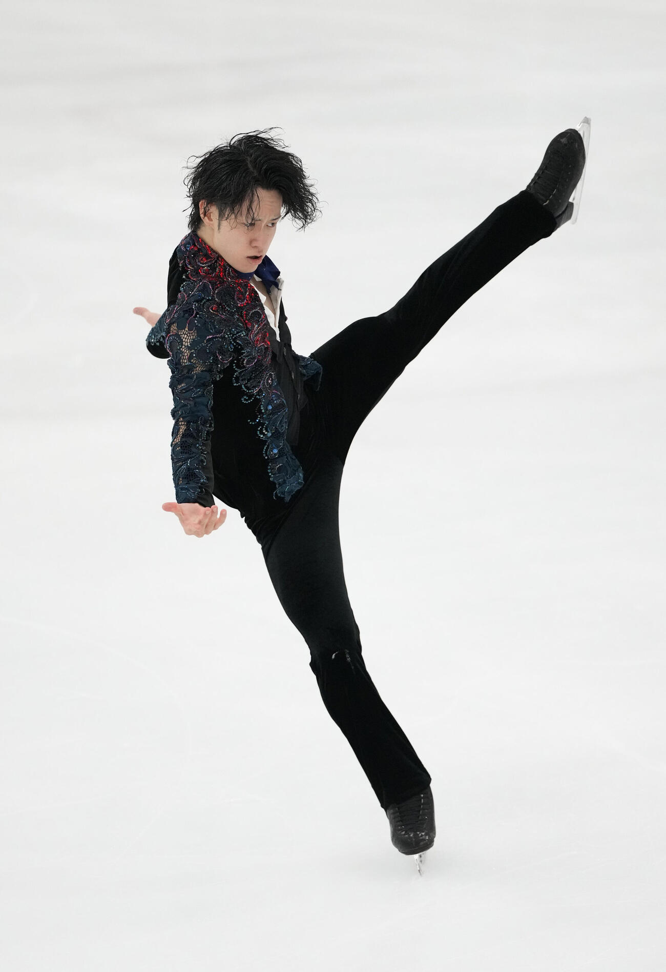 シニア男子フリー　華麗な演技を披露する山本草太（撮影・森本幸一）