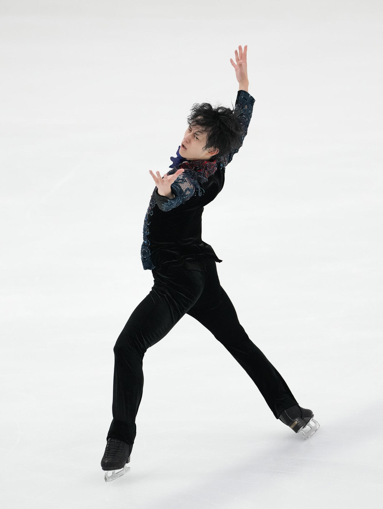 シニア男子フリー　華麗な演技を披露する山本草太（撮影・森本幸一）