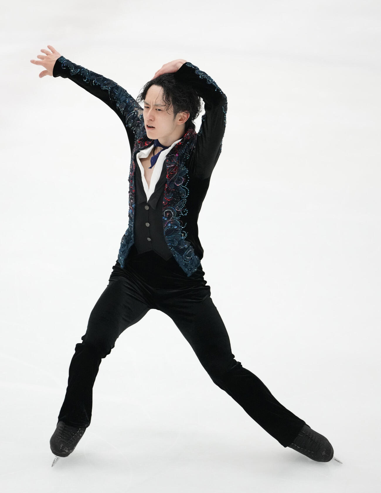 シニア男子フリー　華麗な演技を披露する山本草太（撮影・森本幸一）