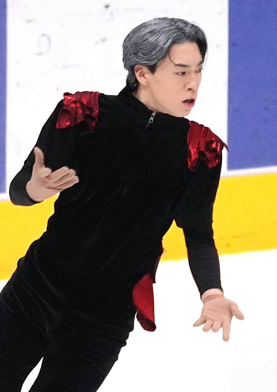 氷上で演技を披露する菊地竜生（撮影・栗林真菜）＝2026年10月18日