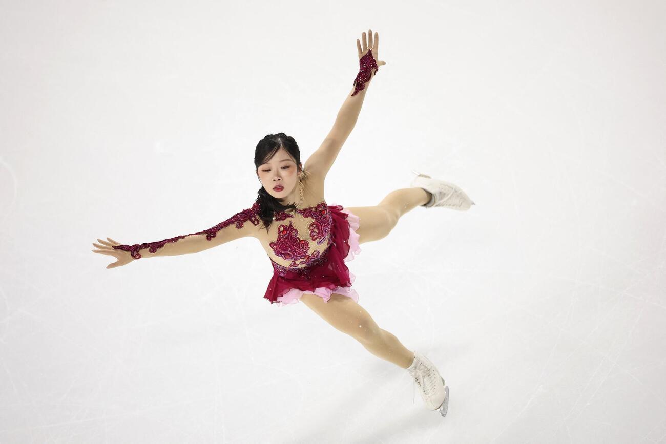 フランス大会でSP3位発進した中井亜美（ロイター）
