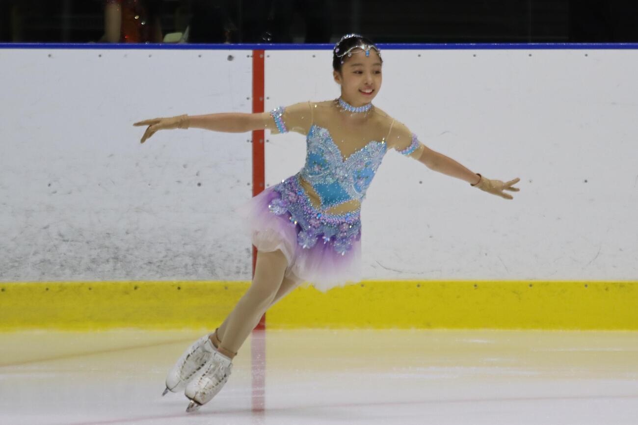 ノービスA女子で優勝した小関夏帆
