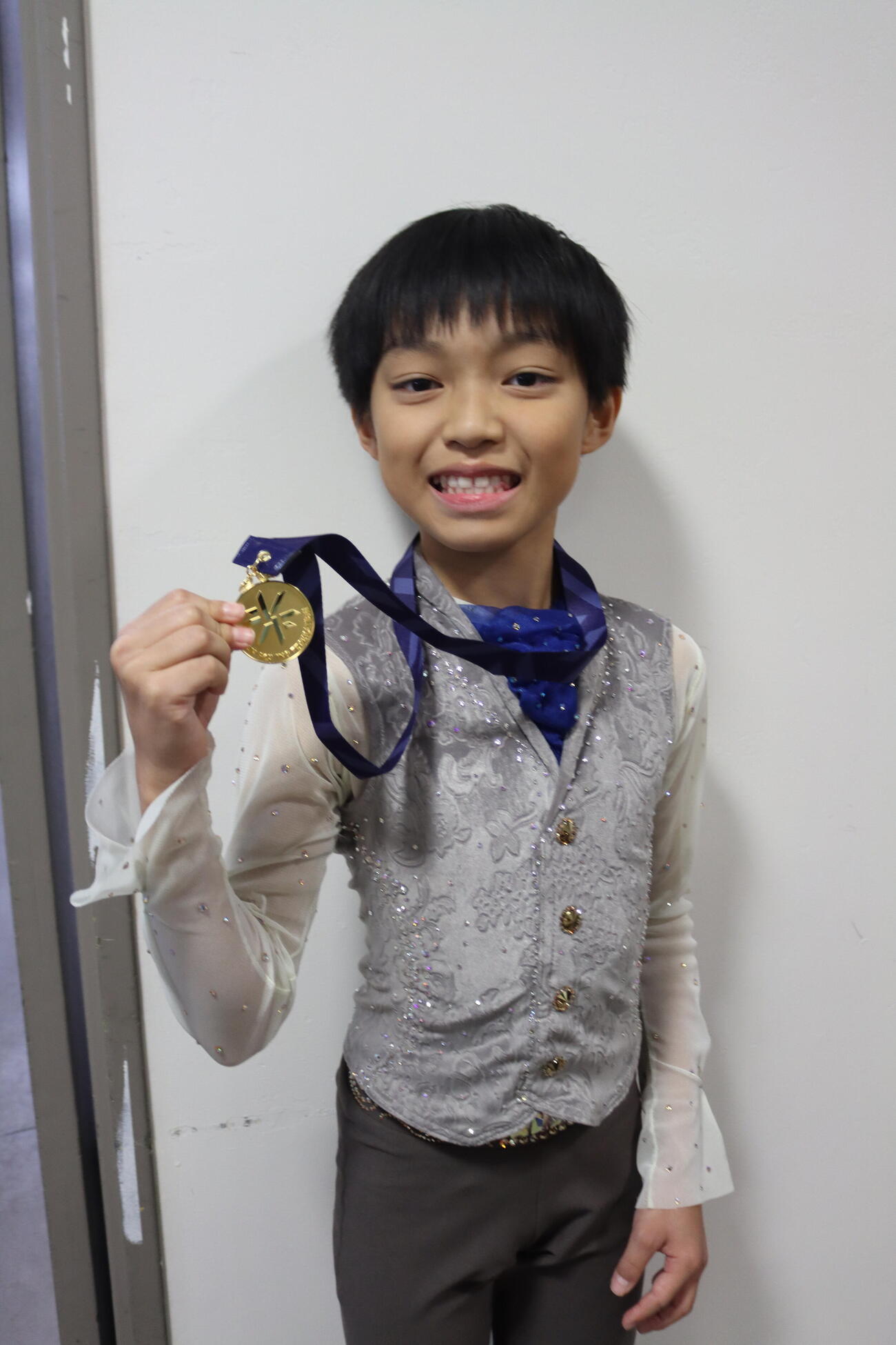 全日本ノービス選手権ノービスB男子で優勝した坪井健