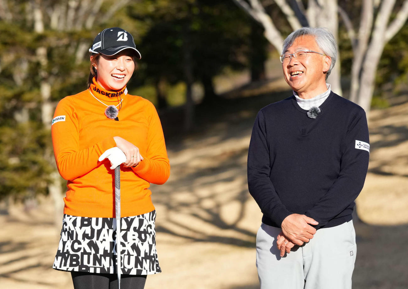 大里桃子プロと新井信一プロ