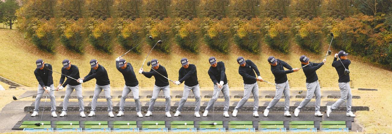 前田智徳氏のティーショット連続写真