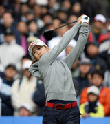 史上最年少賞金女王を決めた上田桃子(撮影・渦原淳)