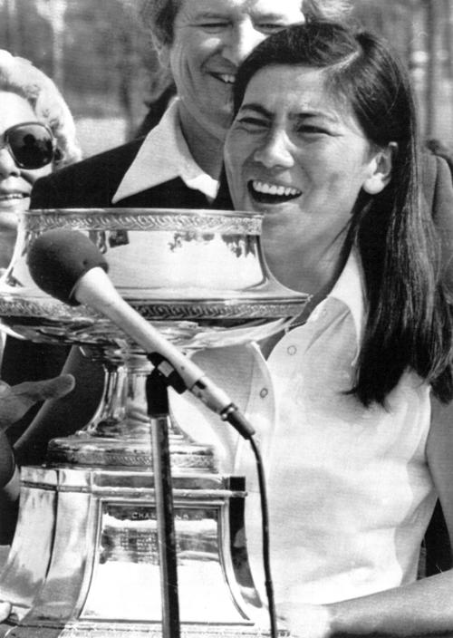 1977年6月、全米女子プロゴルフ選手権を制した樋口久子（UPI＝共同）