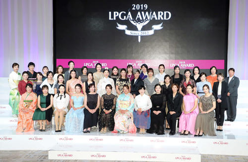 LPGAアワードに出席した選手たち（撮影・鈴木正人）