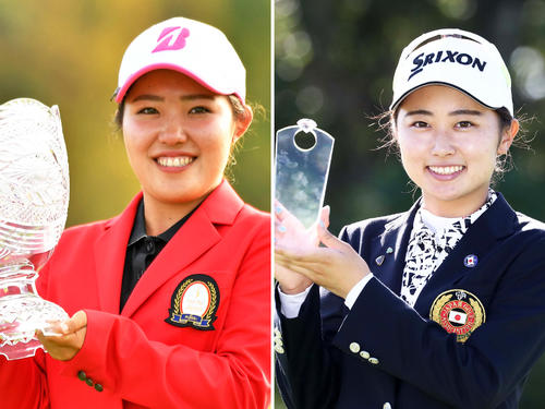 古江彩佳（左）と安田祐香